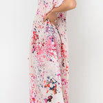 Claire Sower - Bespoke Luxury Fashion - Louisa Maxi Dress in Pink Champagne