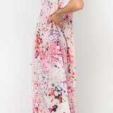 Claire Sower - Bespoke Luxury Fashion - Louisa Maxi Dress in Pink Champagne