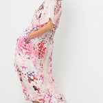 Claire Sower - Bespoke Luxury Fashion - Louisa Maxi Dress in Pink Champagne