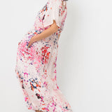 Claire Sower - Bespoke Luxury Fashion - Louisa Maxi Dress in Pink Champagne