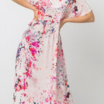 Claire Sower - Bespoke Luxury Fashion - Louisa Maxi Dress in Pink Champagne